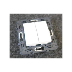 Schneider Electric - Double bouton-poussoir no 16A blanc polaire mécanisme 45x45mm sans support ni plaque altira