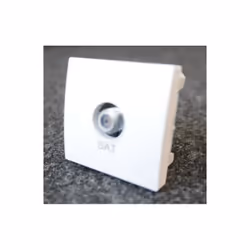 Prise satellite F blanc polaire mécanisme 45x45mm sans support ni plaque ALTIRA SCHNEIDER ALB44312 Couleur : Blanc polaire 90 ...