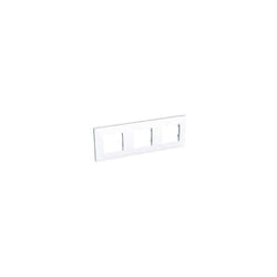 Schneider Electric - Plaque triple blanc polaire 3 postes entraxe 71mm horizontale altira ALB44657