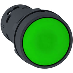 Xb7na33 Schneider Bouton Poussoir Affleurant - ø22 - Vert -2no - Harmony Xb7