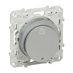 Schneider Electric - Odace - interrupteur à carte - Alu - 10A - led localisation - fixation par vis (S530283)