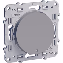 Va-et-vient lumineux avec voyant LED 10A aluminium Odace La gamme d'appareillages Odace de Schneider Electric est une gamme d ...