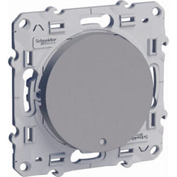Schneider Electric - Va et vient lumineux avec voyant led 10A - Aluminium - Odace - Schneider