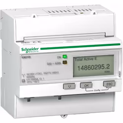 Description générale Le compteur d'énergie triphasé Acti9 iEM3100 de Schneider Electric est un appareil conçu pour mesurer av ...
