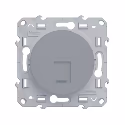 Prise rj45 Odace, aluminium