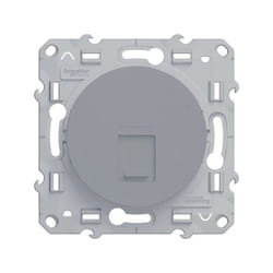 Prise rj45 Odace, aluminium
