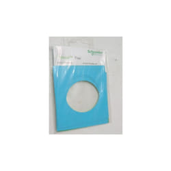 Schneider Electric - Jeu de 4 feuillets recto-verso de couleur bleu-vert pour plaque de finition transparente odace you S52C9421