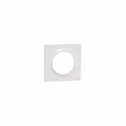 Lot de 100 plaques Odace Styl blanc (RAL 9003) - 1 poste - H 85mm - L 85mm - P 10mm - IK04 - IP21 D - sans halogène