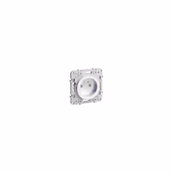 schneider electric s523059p : 40 prises de courant 2 pôles + terre 16 ampères - blanc - fixation par vis - bornes automatique ...
