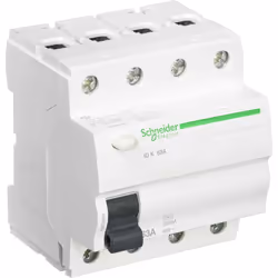 RCD 4P 63A 300mA AC PROFESSIONAL Schneider A9 Z06463 AC Class et protégée contre les déclenchements intempestifs jusqu'à 250A ...
