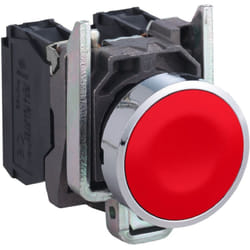 Schneider Electric - Harmony XB4 - bouton poussoir à impulsion - Ø22 - 1O+1F - vis étrier