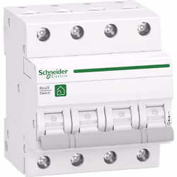Interrupteur-sectionneur Resi9 3 pôles + N, 63A Courant de court-circuit nominal conditionnel (Inc) 6kA, selon la norme IEC/E ...