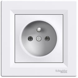 Schneider Electric - Prise Simple 2P + t 16A IP20 EPH2800121 blanc Schneider Asfora