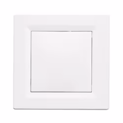 Description générale Obturateur de dérivation encastrable Asfora de Schneider Electric, conçu pour cacher les câbles en atten ...
