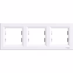 Plaque / cadre triple - SCHNEIDER ELECTRIC - Asfora Schneider - Blanc - ABS - 3 postes
