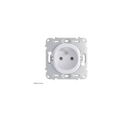 Schneider Electric - Prise de courant 2P+T Ovalis Schneider Finition: Blanc
