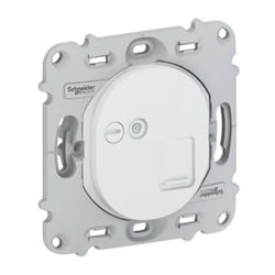 Schneider Electric - Ovalis - prise RJ45 - cat.5 utp - téléphone - sans plaque de finition (S261471)
