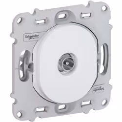 OVALIS PRISE TV SIMPLE SANS PLAQUE SCHNEIDER S261405 Prise TV Ovalis de chez Schneider La facilité de mise en oeuvre de la pr ...