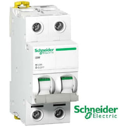 Schneider Electric - Interrupteur sectionneur 2x63 a - Acti9 type iSW263 - Schneider A9S65263