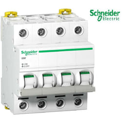 Schneider Electric - Interrupteur sectionneur 4x63 a 415 vac - Acti9 type iSW 463 - Schneider A9S65463