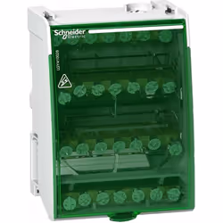 Description générale Répartiteur étagé tétrapolaire Linergy DS de Schneider Electric, conçu pour faciliter le câblage et la d ...