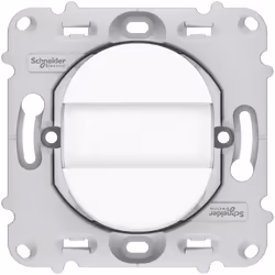 Ovalis - poussoir à fermeture - porte-étiquette - 10A - à griffes - avec plaque