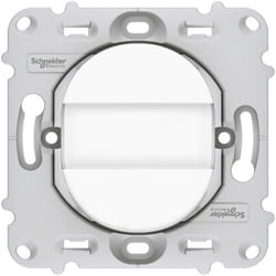 Schneider Electric - Ovalis - poussoir à fermeture - porte-étiquette - 10A - à griffes - avec plaque (S265266)