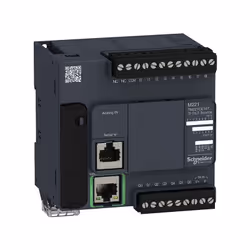 Schneider TM221CE16T compact M221 16 EN PNP transistor Ethernet controller Ce produit fait partie de la gamme Modicon M221, u ...