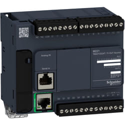 Schneider Electric - Tm221ce24t Schneider - Automate Modicon M221 - Contrôleur 24 Entrées/sorties - 24vcc - Pnp - Ethernet +série - 24vcc