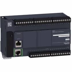 Schneider TM221CE40T compact M221 40 EN PNP transistor Ethernet controller Ce produit fait partie de la gamme Modicon M221, u ...