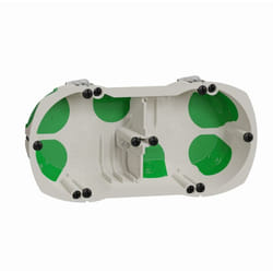 Schneider Electric - Boîte d'encastrement étanche à l'air - Double - ø 67 mm Profondeur 40 mm - IMT35247