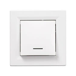 Schneider Electric - Bouton poussoir avec voyant lumineux Asfora - Schneider