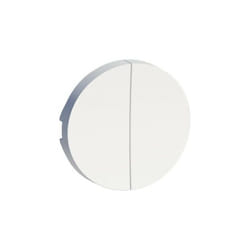 Odace Blanc, enjoliveur seul double va-et-vient, double poussoir, vv + poussoir (S520614)