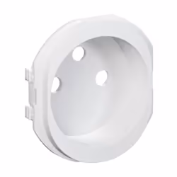 Enjoliveur blanc pour prise 2P+T 16A blanc appareillage mural Ovalis Ovalis - Enjoliveur seul prise de courant 2P+T 16A Blanc ...