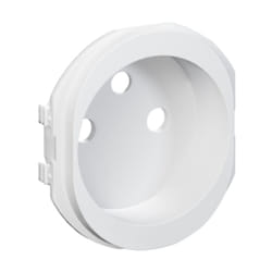 Schneider Electric - Enjoliveur blanc pour prise 2P+T 16A blanc appareillage mural Ovalis