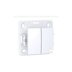 Schneider Electric - Va-et-vient + bouton poussoir o/f saillie blanc polaire 230V (sans cadre) Alrea