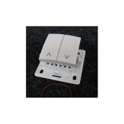 Poussoir volets roulants pose saillie (sans cadre) blanc polaire Alrea