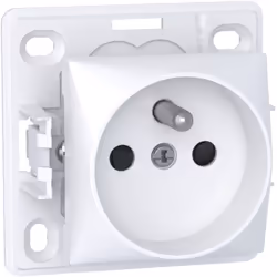 Alréa prise de courant 2P + T connexion à vis blanc polaire SCHNEIDER ALB61272P