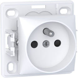 Schneider Electric - Alréa prise de courant 2P + t connexion à vis blanc polaire schneider ALB61272P