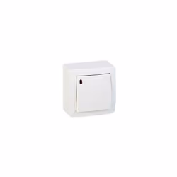 Poussoir lumineux 6A O/F blanc pose saillie complet avec cadre faible conso Alréa SCHNEIDER ELECTRIC ALB62052 Tarif année : 2 ...