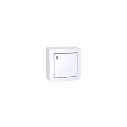 Interrupteur va et vient lumineux (forte luminosite) blanc polaire en saillie complet (mecanisme + cadre) serie Alrea SCHNEID ...