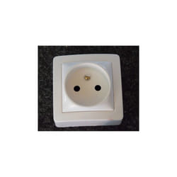Schneider Electric - prise 2p alrea connexion 'a vis blanc polaire complet
