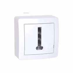 Schneider Electric - Prise conjoncteur telephonique 8 plots saillie blanc polaire complete avec cadre Alrea