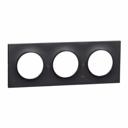 Description générale La plaque de finition Odace Styl de Schneider Electric en anthracite est conçue pour accueillir trois mé ...