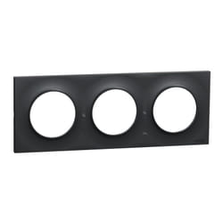 Schneider Electric - plaque odace styl schneider 3 postes - anthracite - dispo 48H S540706
