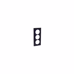 schneider electric s540716 : plaque 3 postes odace styl anthracite avec entraxe de 57 mm pour montage vertical. plaque destin ...