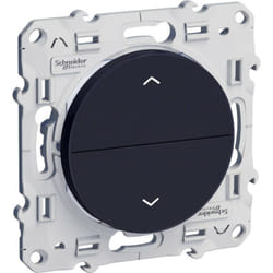 Schneider Electric - Odace, poussoir Anthracite, 2 boutons montée/descente pour volets-roulants (S540207)