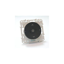 Schneider Electric - Mécanisme interrupteur pour volet roulant 3 positions support + enjoliveur gris anthracite sans plaque Odace schneider