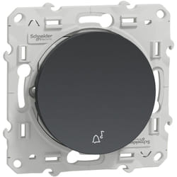 Schneider Electric - odace poussoir anthracite 10A a fermeture schneider S540246