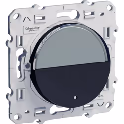 Odace - bouton-poussoir - anthracite - Fixation par vis - 2 bornes sans vis - 10 AX - 250 V CA 50/60 Hz - IK04 - IP21 D - cou ...